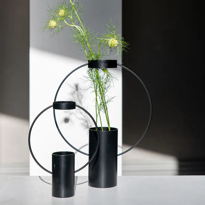 Vase Moon 30 cm, Noir Sagaform