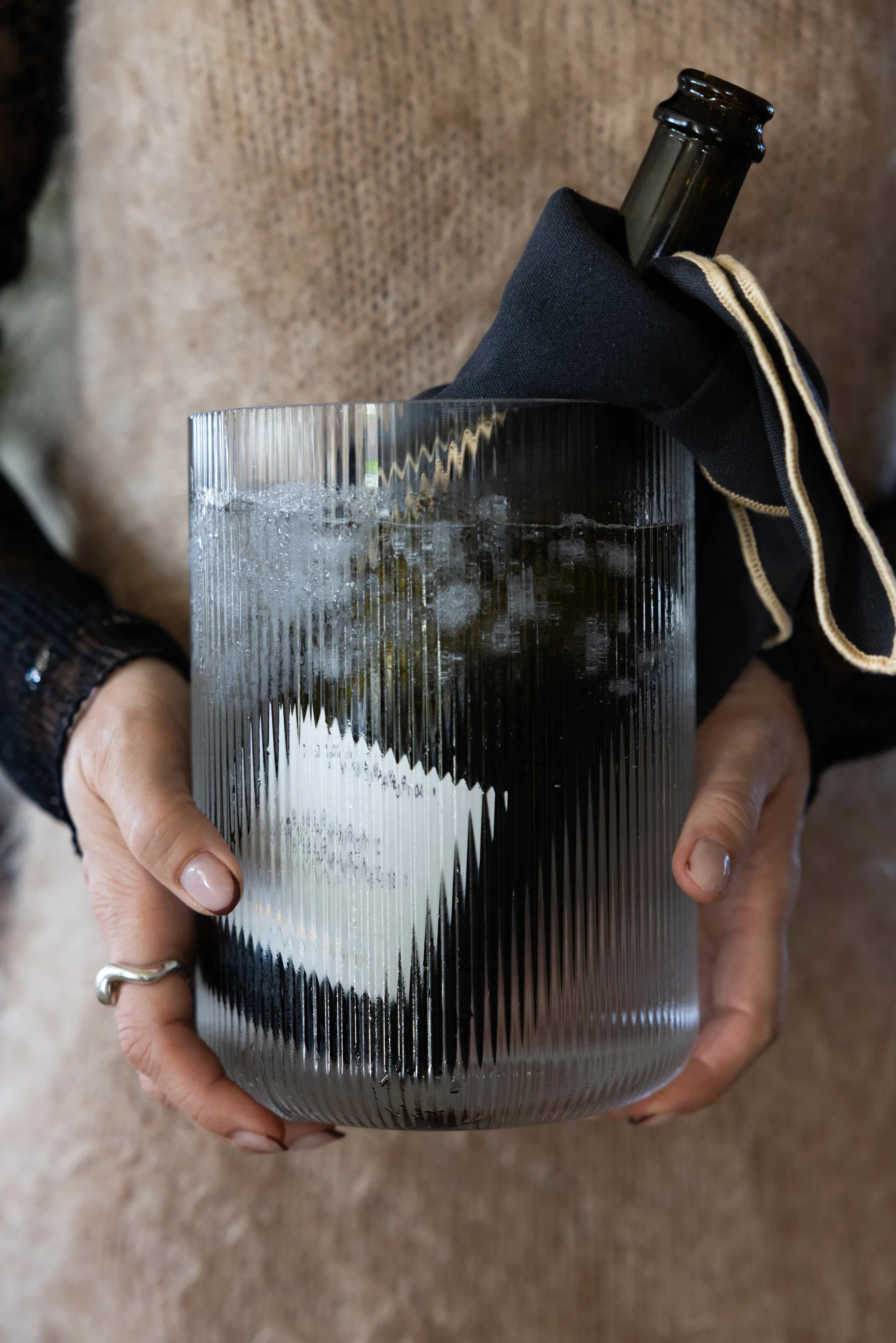 Vase/rafraîchisseur à vin Sagaform Blanka Ø15x20 cm, Clair Sagaform