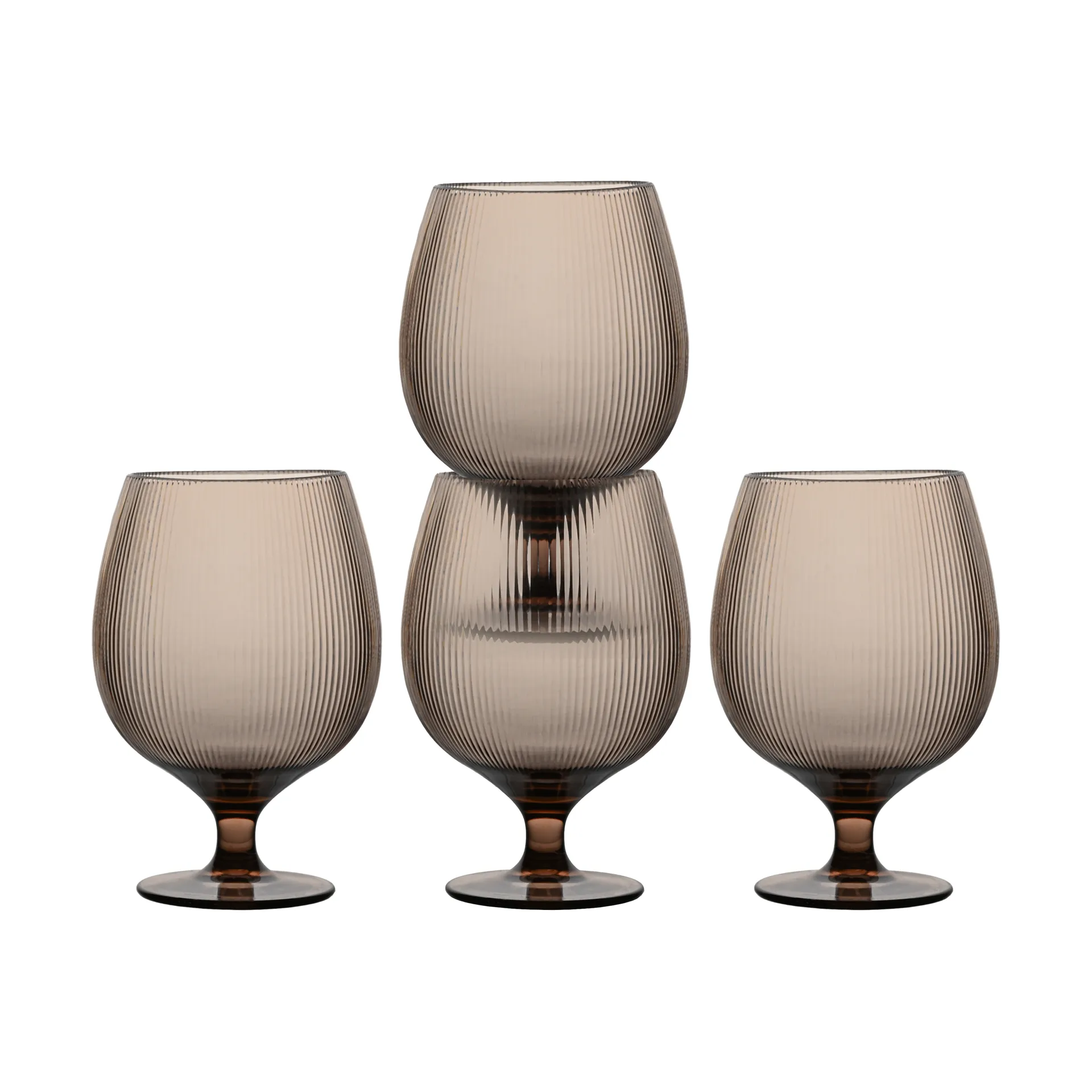 Verre à bière Billi 50 cl lot de 4, Marron Sagaform