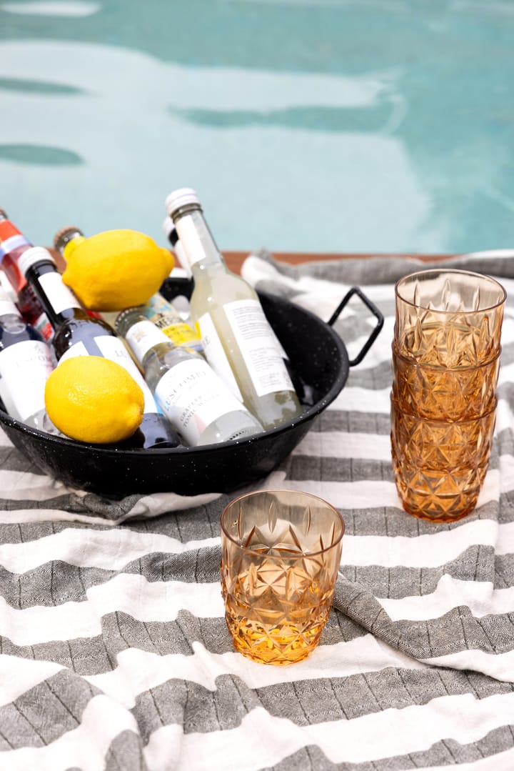 Verre à eau 28 cl Picknick Juni  lot de 4, Ambre Sagaform