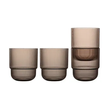 Verre à eau Billi 40 cl lot de 4 - Marron - Sagaform
