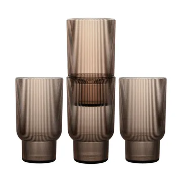 Verre Billi 43 cl lot de 4 - Marron - Sagaform