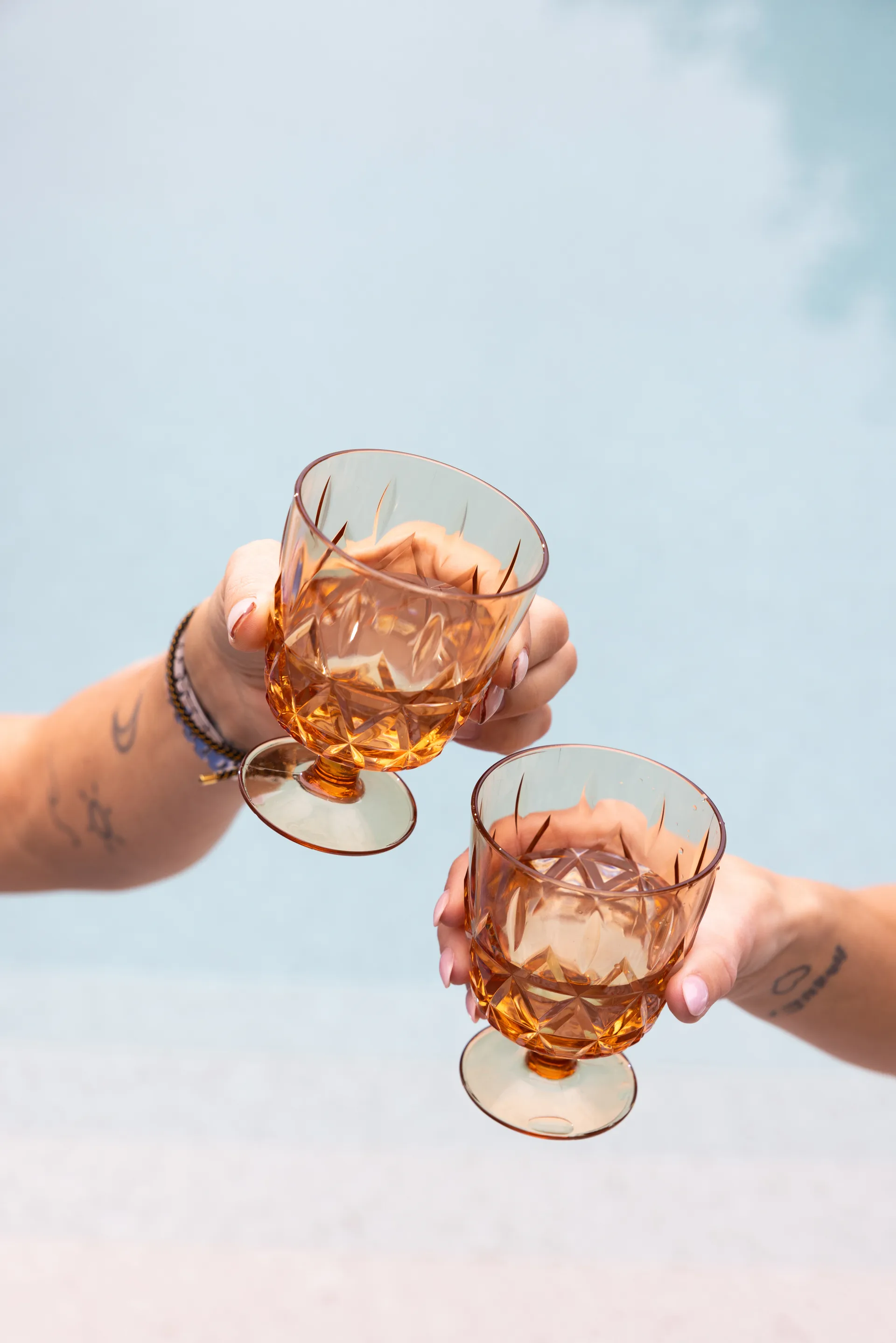 Verre Picknick Juni lot de 4, Ambre Sagaform