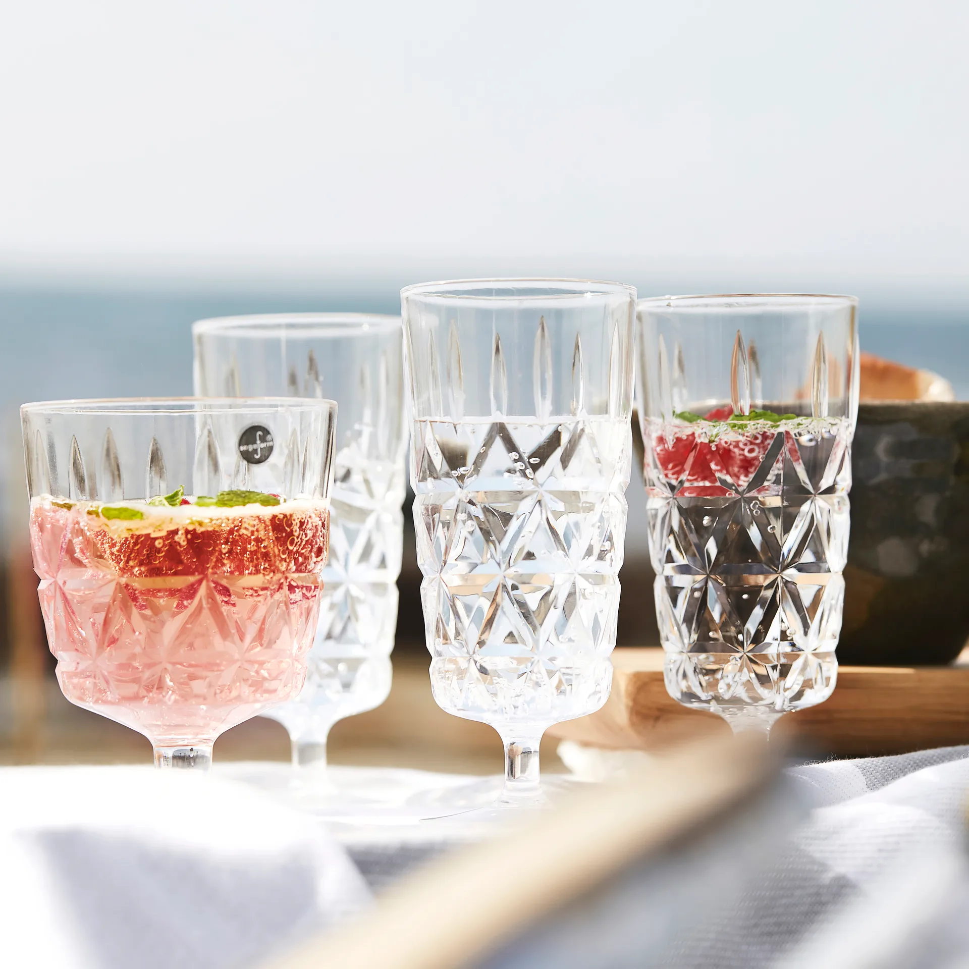 Verres à champagne Picknick lot de 4, lot de 4 Sagaform