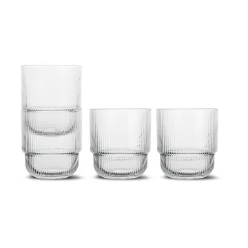 Verres à eau brillants Sagaform lot de 4 - Clair - Sagaform