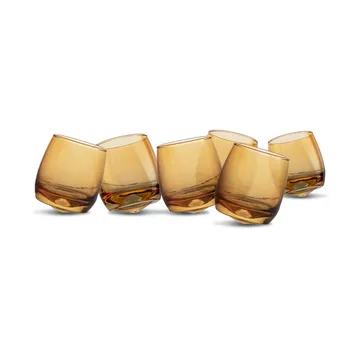 Verres tumblers Sagaform avec fond arrondi 30 cl lot de 6 - Ambre - Sagaform