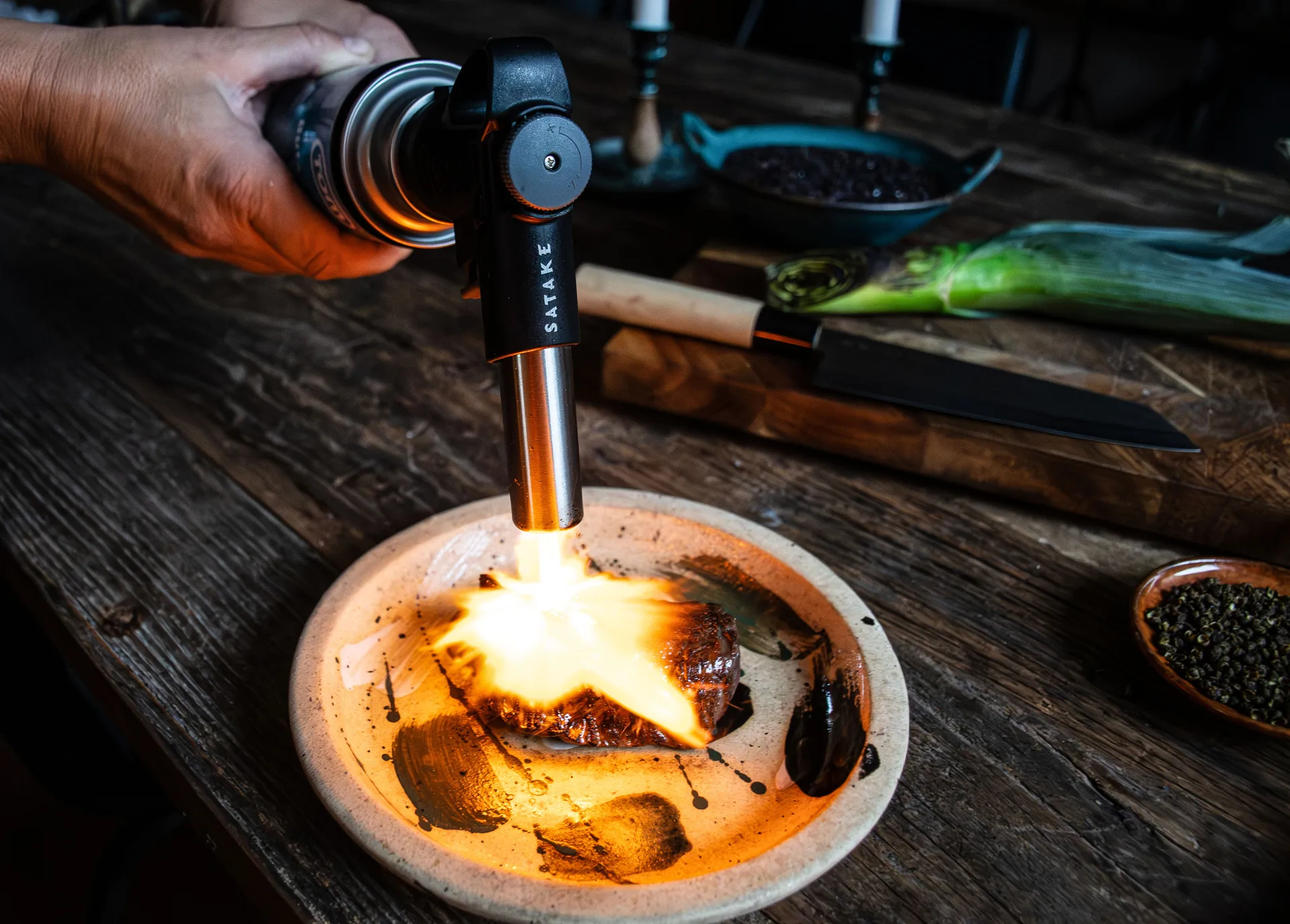 Buse de brûleur Satake pour bouteille de gaz, Noir Satake
