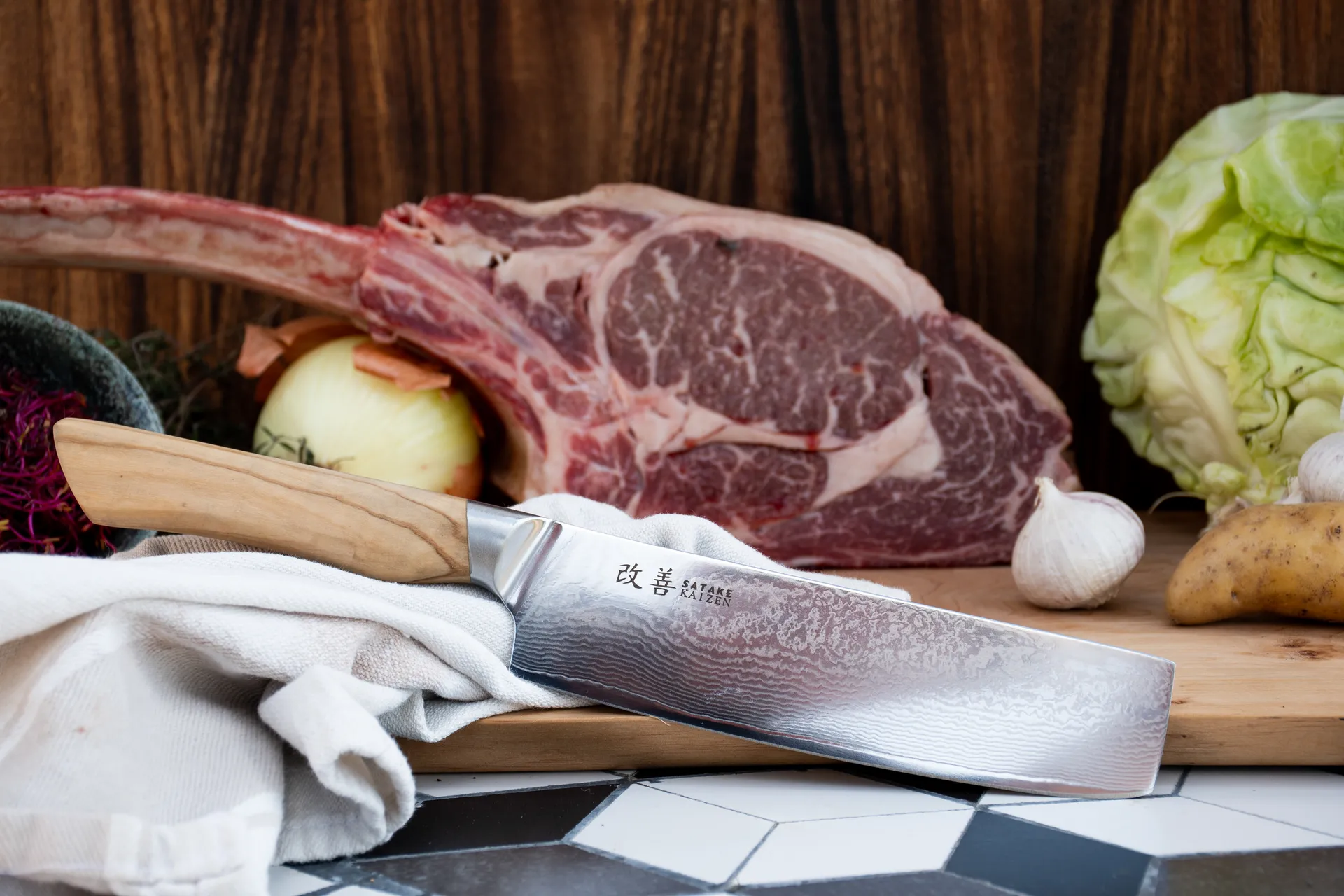 Couteau à légumes Satake Kaizen Nakiri, 16 cm Satake