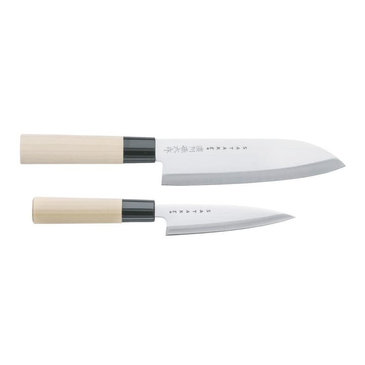 Ensemble de couteaux petty & santoku Satake Houcho - 2 pièces - Satake