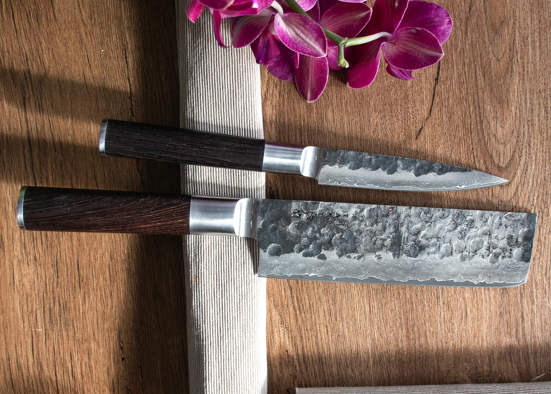 Nakiri Kuro 18 cm et Petty 11 cm, 2 pièces Satake