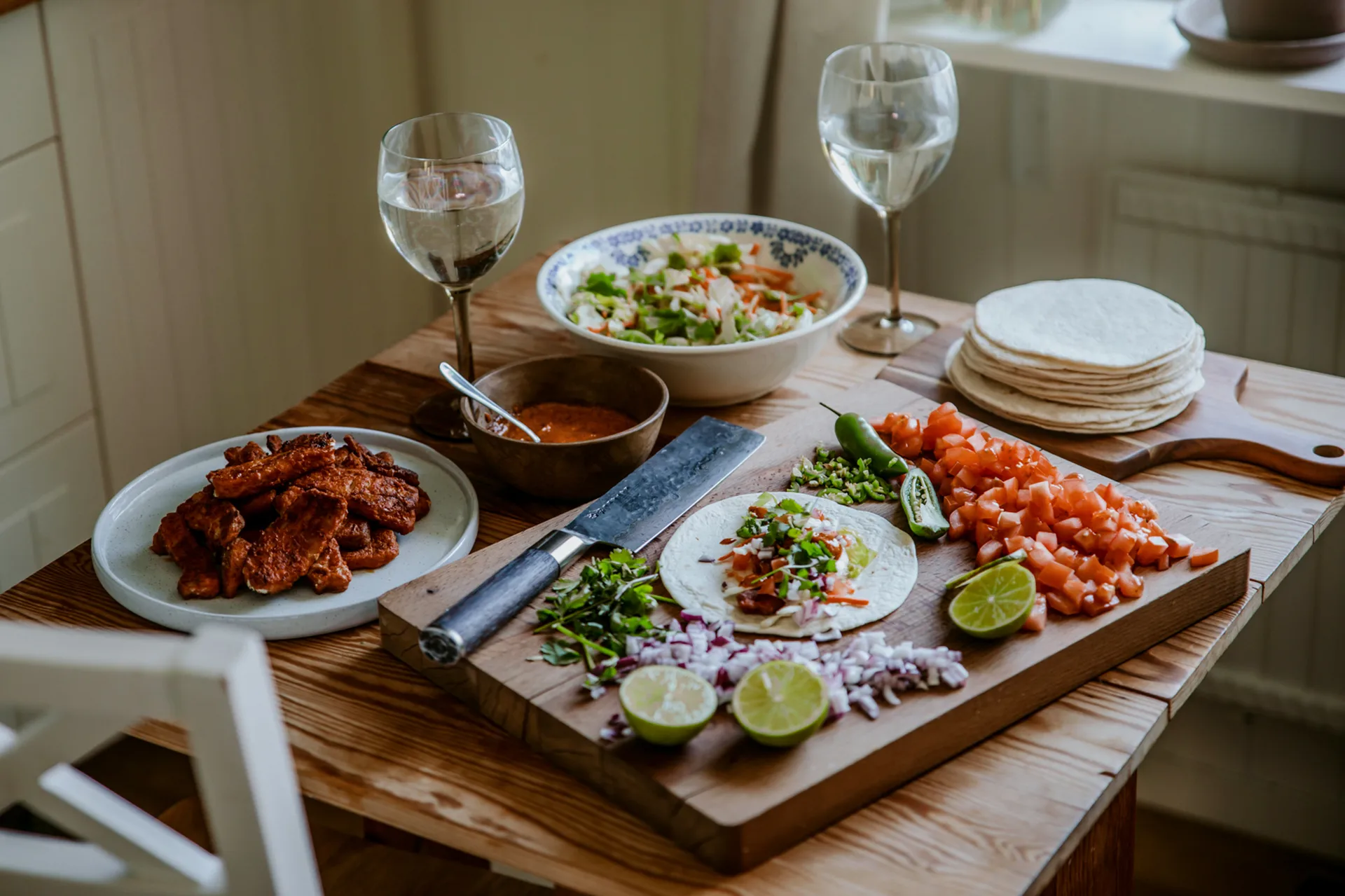 Nakiri Kuro, 18 cm Satake