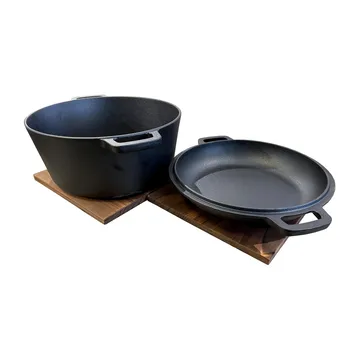 Pot en fonte avec couvercle - Ø26 cm - Satake