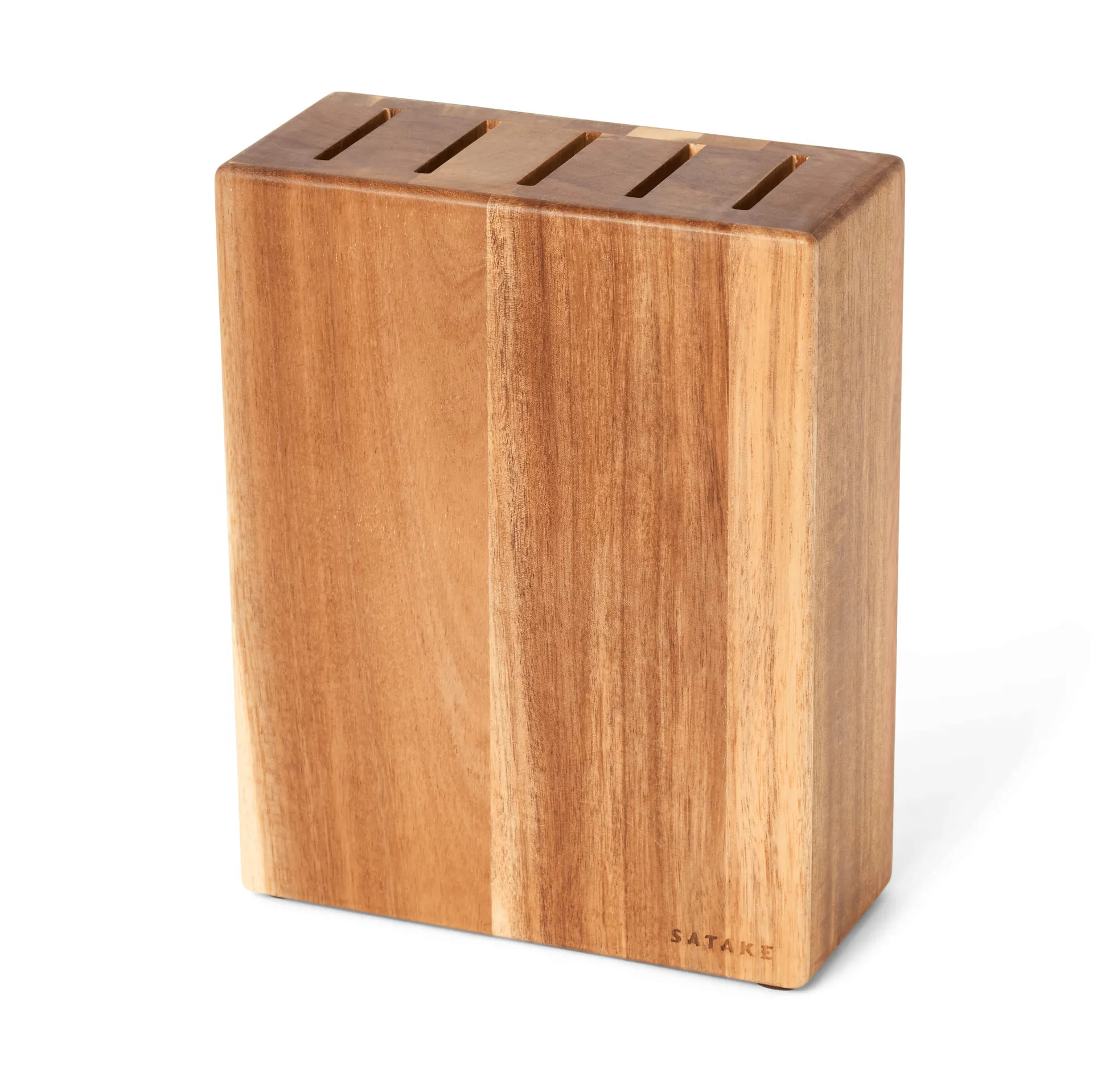 Satake porte-couteaux, Acacia, 5 couteaux, 22,8x18x8 cm Satake