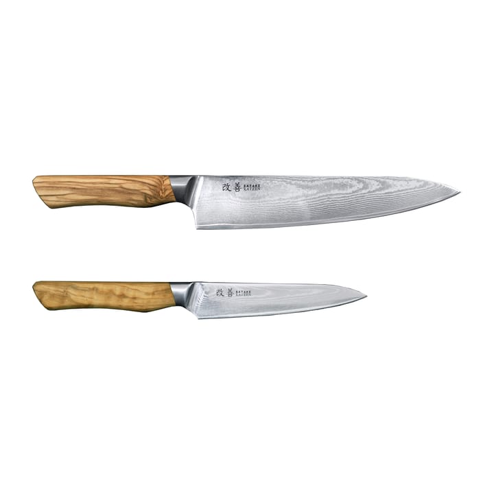 Set de couteaux Kaizen Gyoto 18 cm & Petty 12 cm - 2 pièces - Satake