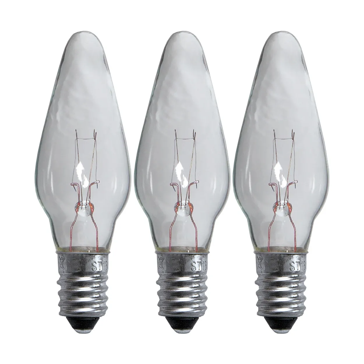 Ampoule Lit E10 lampe de réserve 55V Lot de 3, Clair, 3W Scandi Essentials