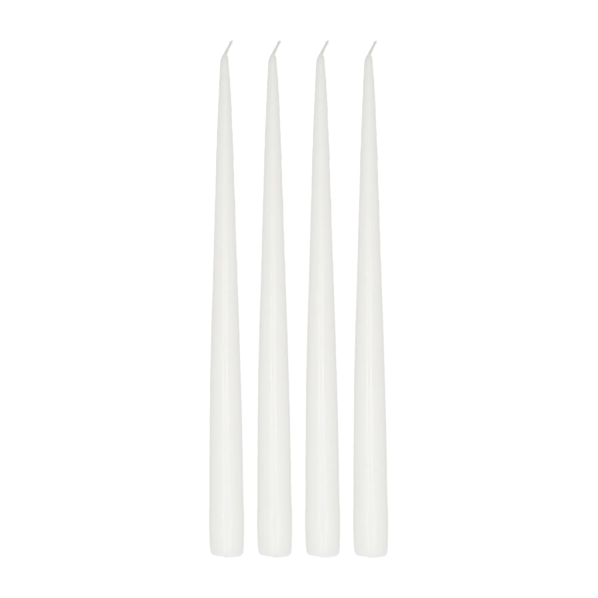 Bougie antique Atmosphere 32 cm, lot de 4, Blanc Scandi Essentials