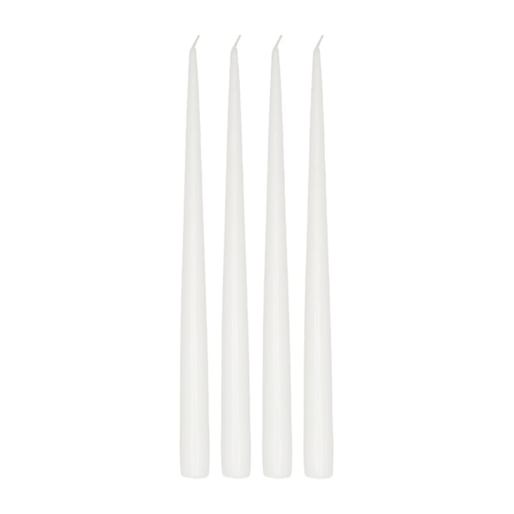 Bougie antique Atmosphere 32 cm, lot de 4 - Blanc - Scandi Essentials