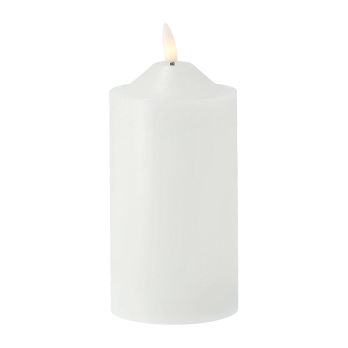 Scandi Essentials Bougie bloc LED Bright 17 cm Blanc