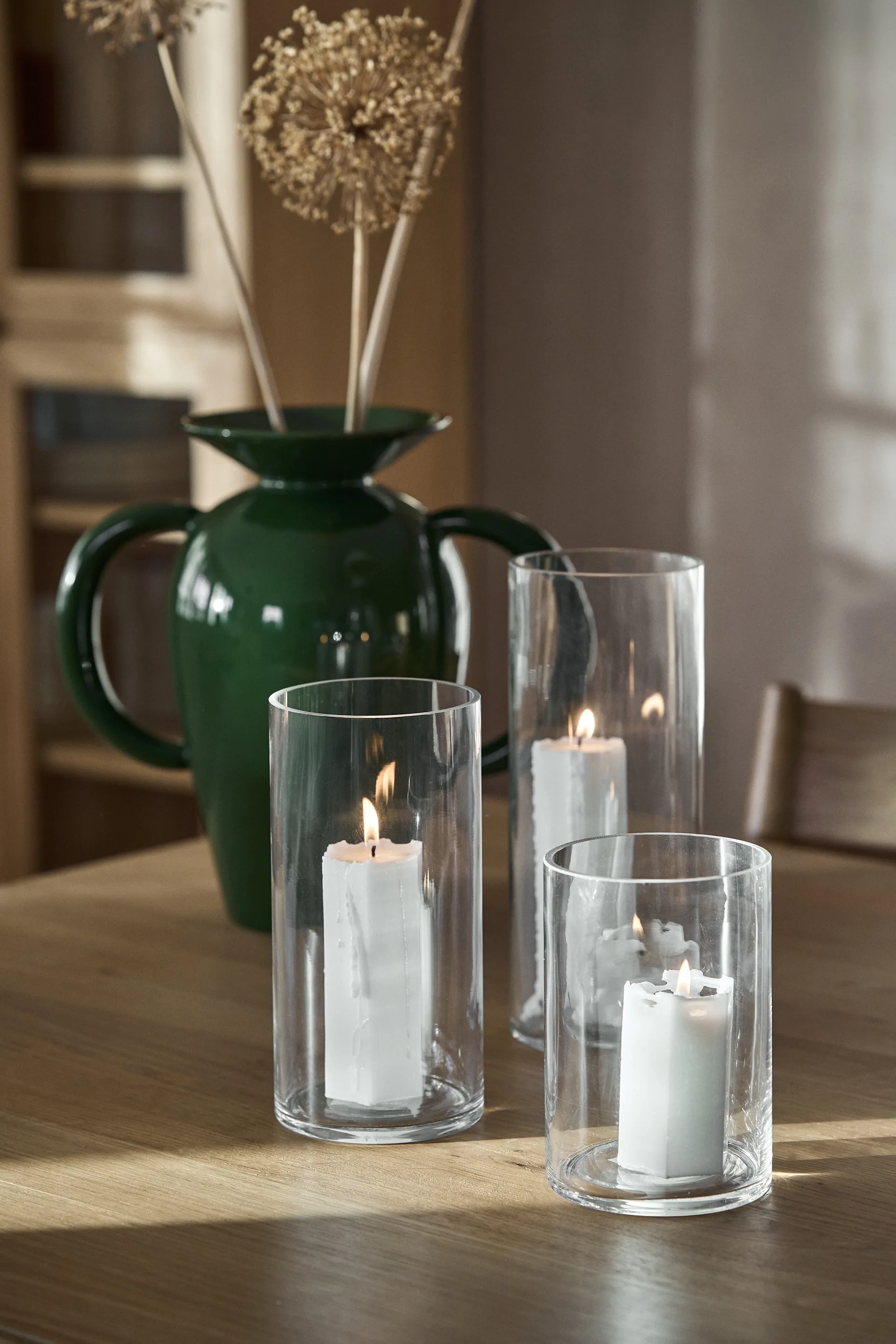 Bougie bloc Luminous Spider web, Ø6x15 cm Scandi Essentials