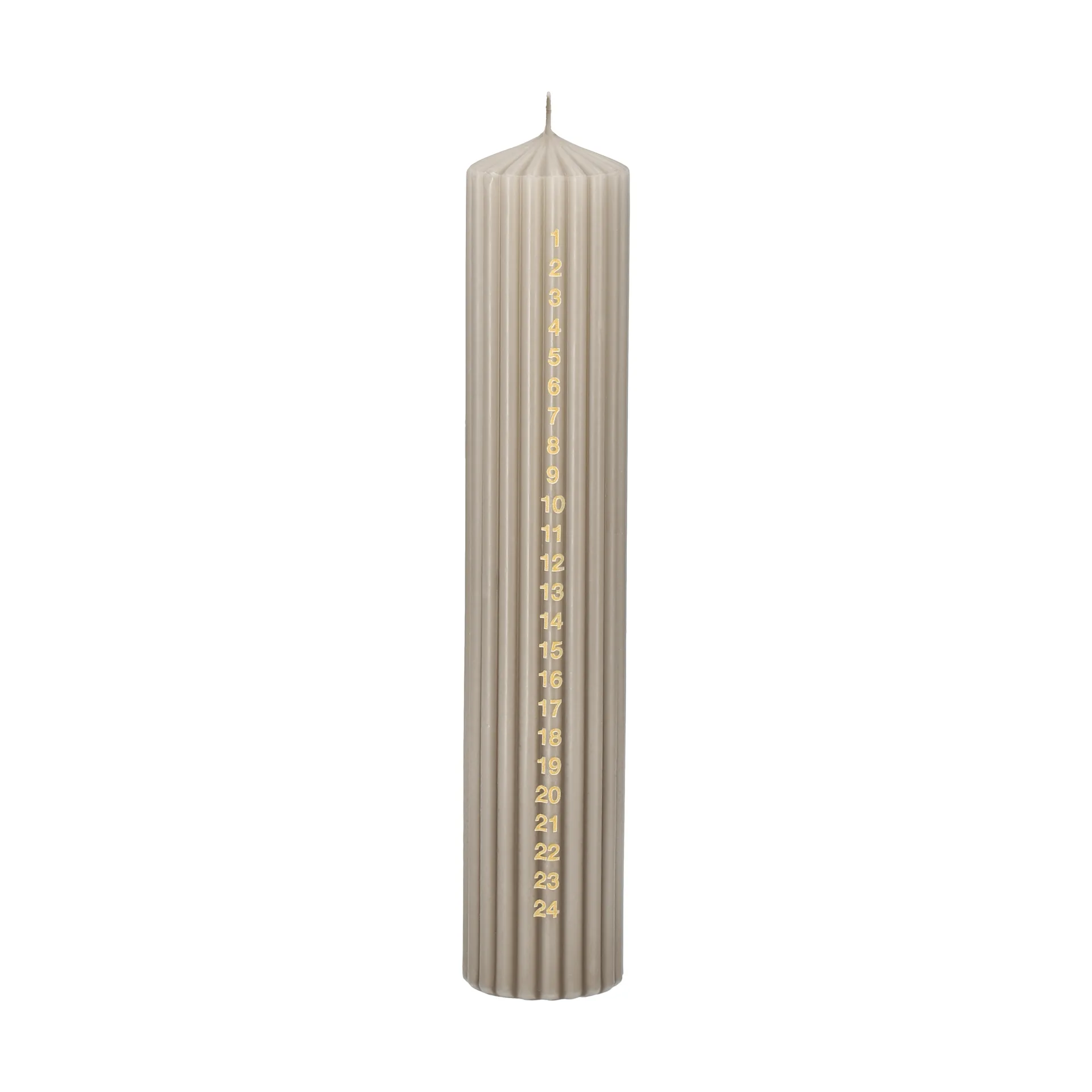 Bougie de l’Avent Awaiting, Linen, 25 cm Scandi Essentials