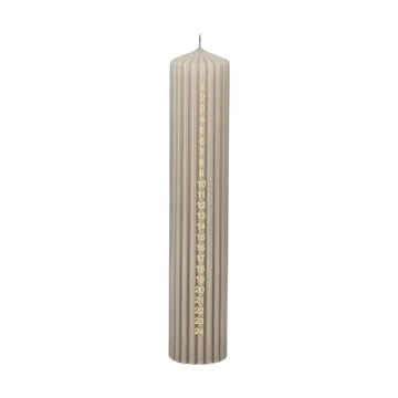 Bougie de l’Avent Awaiting - Linen, 25 cm - Scandi Essentials