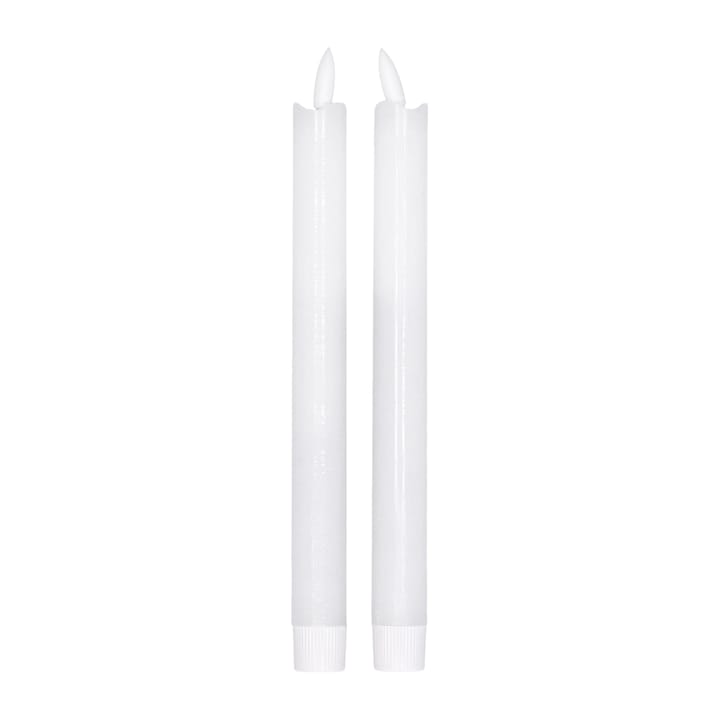 Bougie LED Bright 25 cm Lot de 2 - Blanc - Scandi Essentials