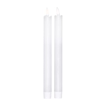 Bougie LED Bright 25 cm Lot de 2 - Blanc - Scandi Essentials