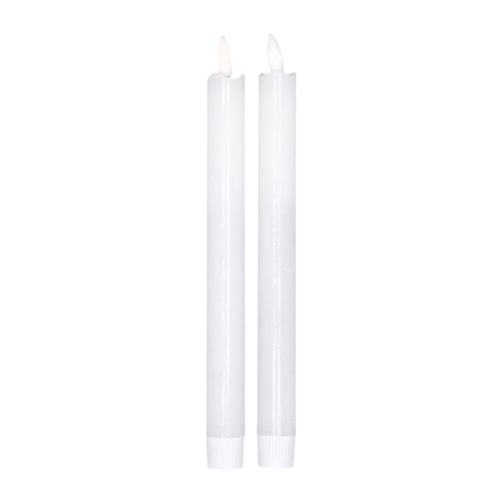 Bougie LED Bright 25 cm Lot de 2 - Blanc - Scandi Essentials