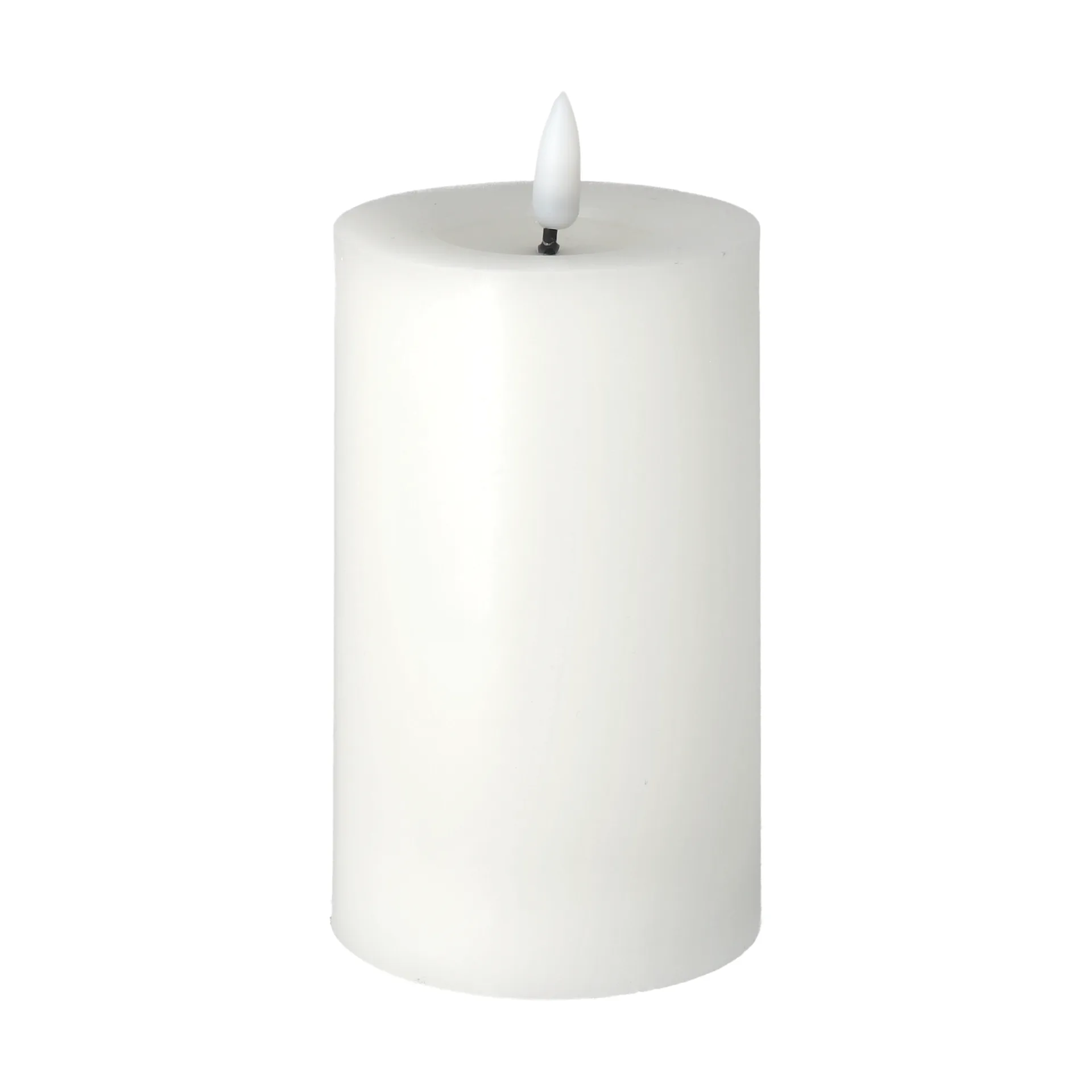 Bougie Melt bloc LED Bright 15 cm, Blanc Scandi Essentials