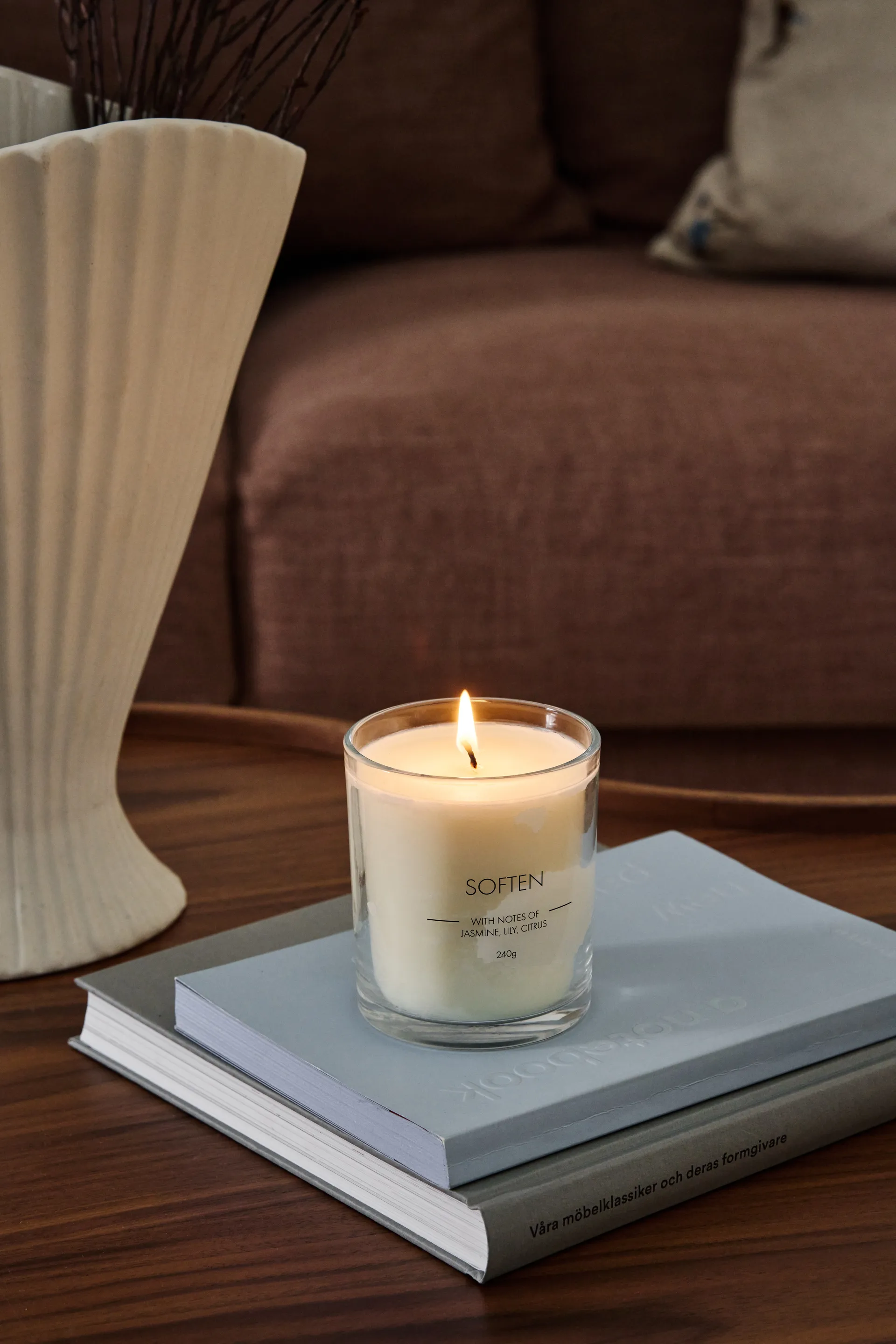 Bougie parfumée Soften, 260 g Scandi Essentials