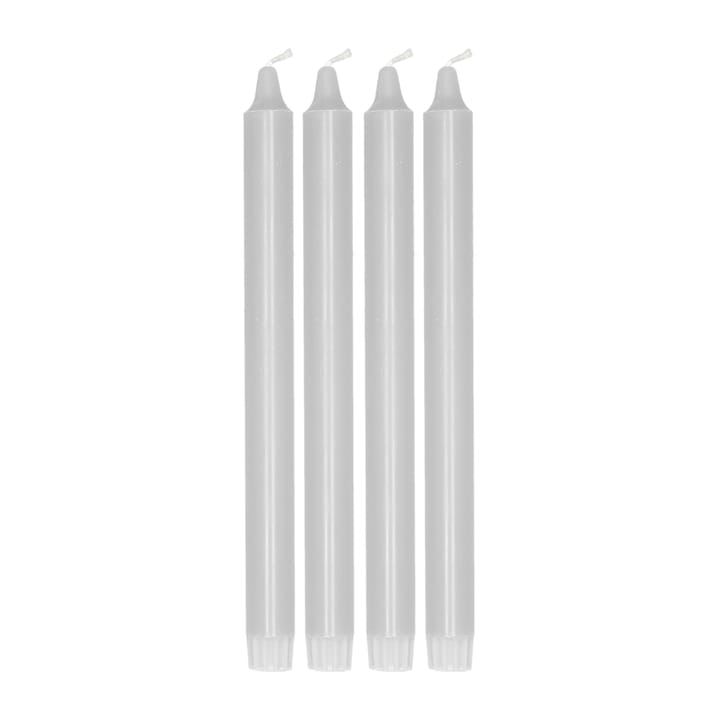 Bougie pour chandelier Ambiance 27 cm, lot de 4 - Gris glacé - Scandi Essentials