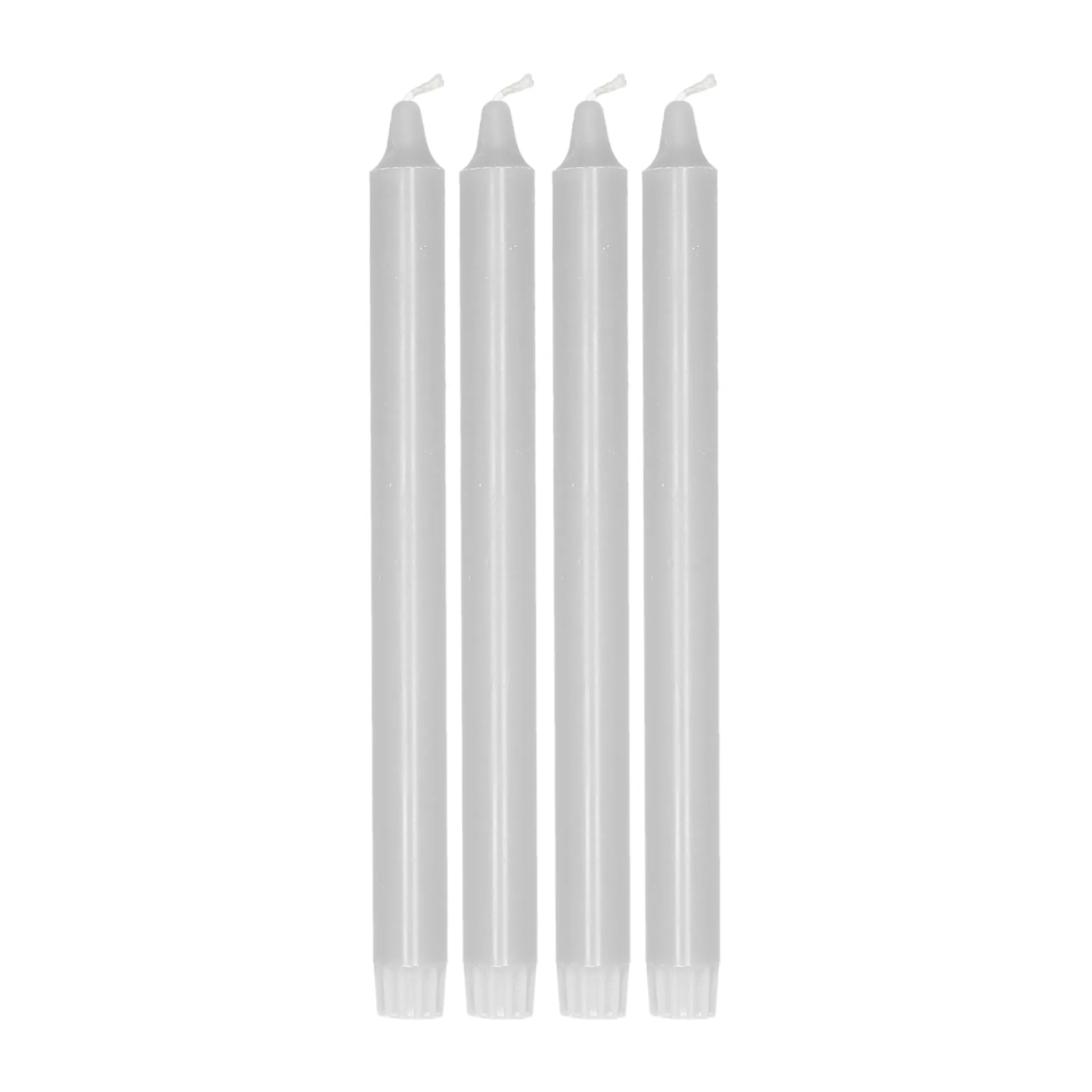 Bougie pour chandelier Ambiance 27 cm, lot de 4, Gris glacé Scandi Essentials