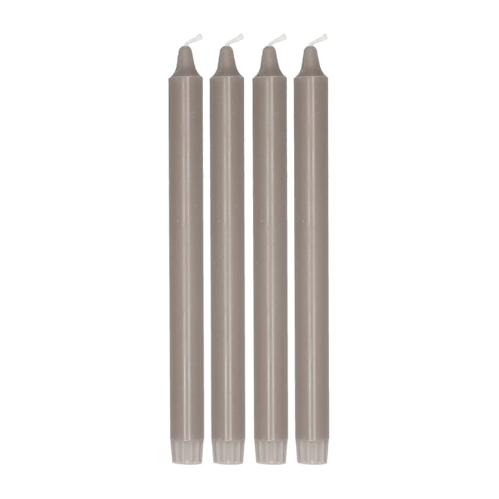 Bougie pour chandelier Ambiance 27 cm, lot de 4 - Taupe - Scandi Essentials