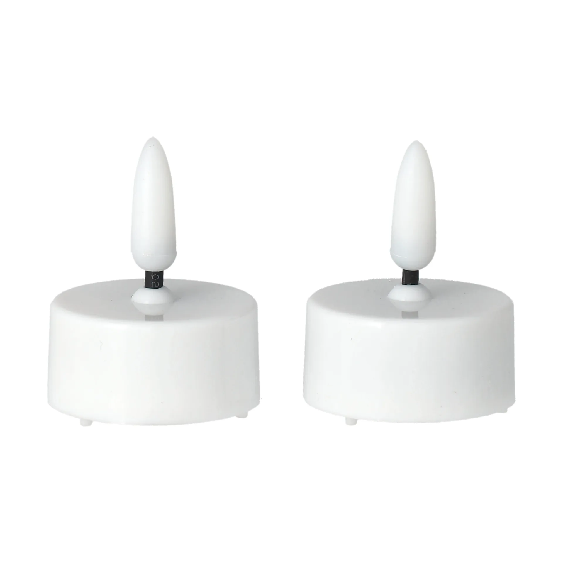 Bougies chauffe-plat Bright LED Ø3,8 cm lot de 2, White Scandi Essentials