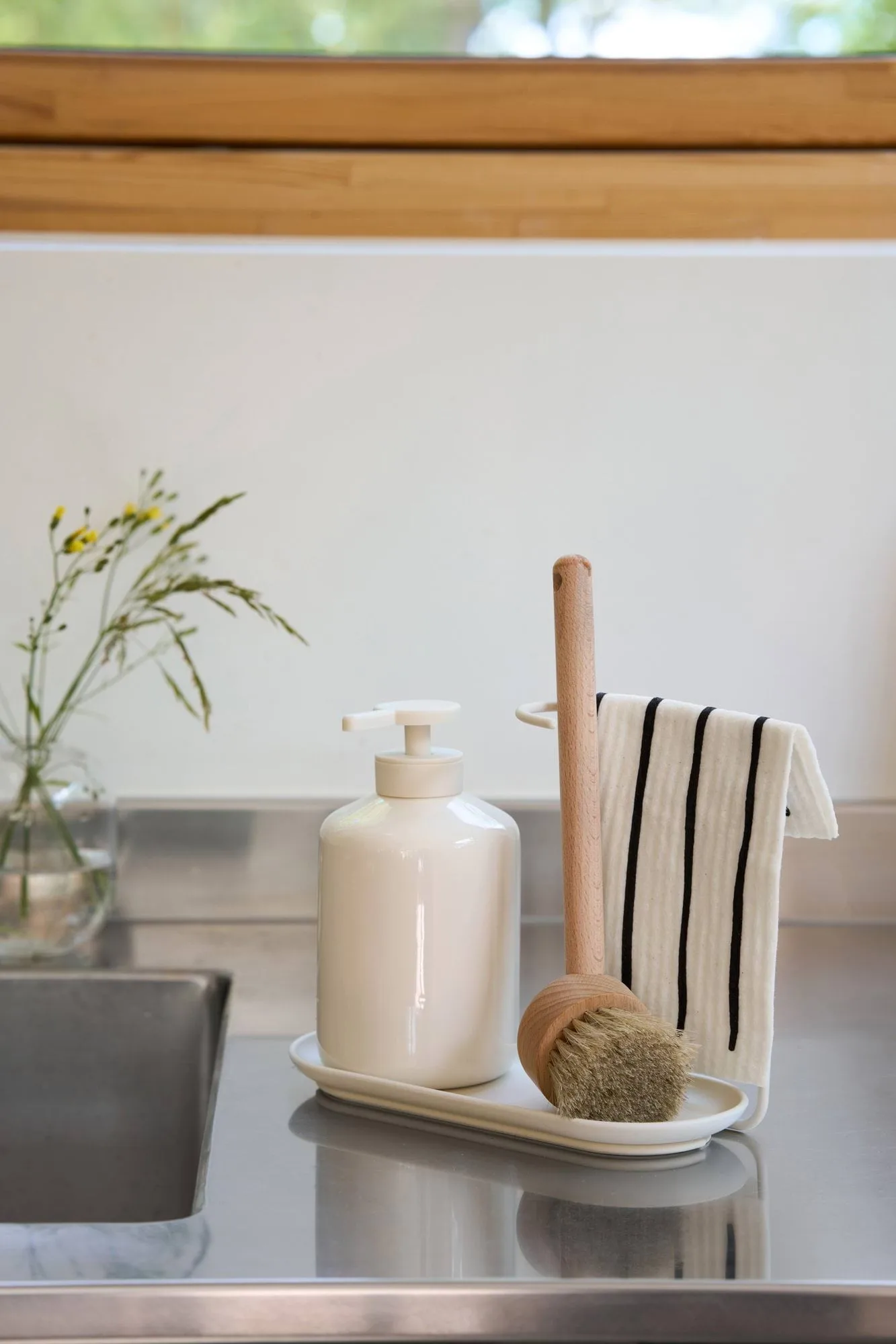 Daily lavette avec motif, blanc, lot de 3 Scandi Essentials