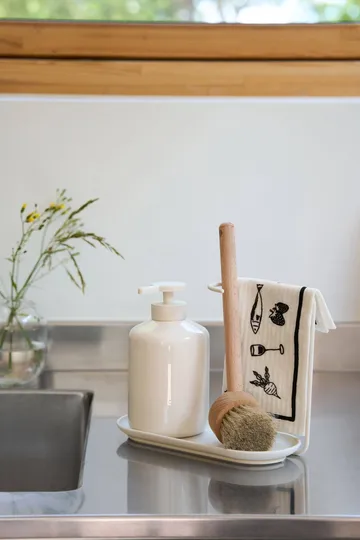 Daily lavette avec motif - blanc, lot de 3 - Scandi Essentials