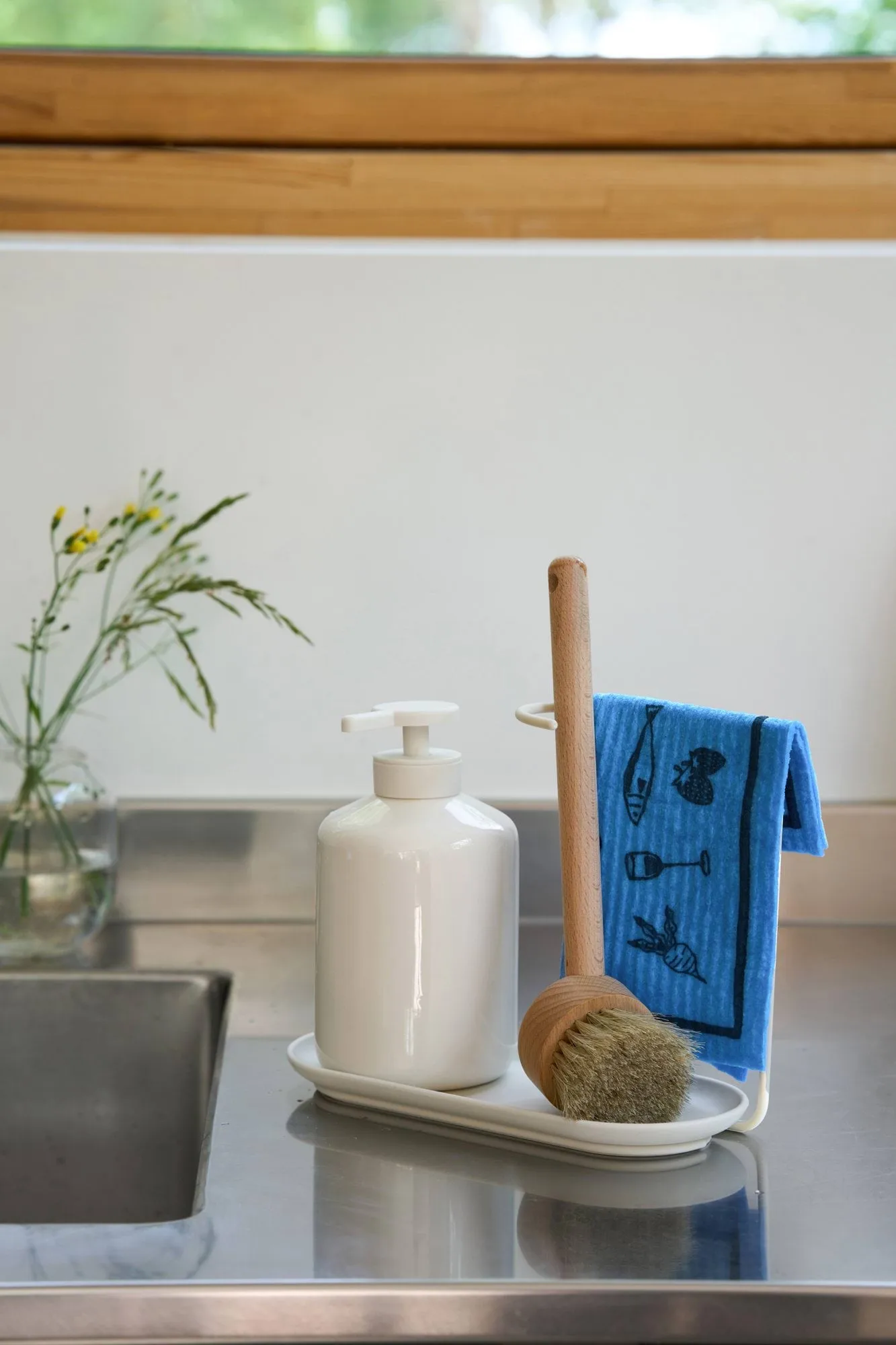 Daily lavette avec motif, Bleu, lot de 3 Scandi Essentials