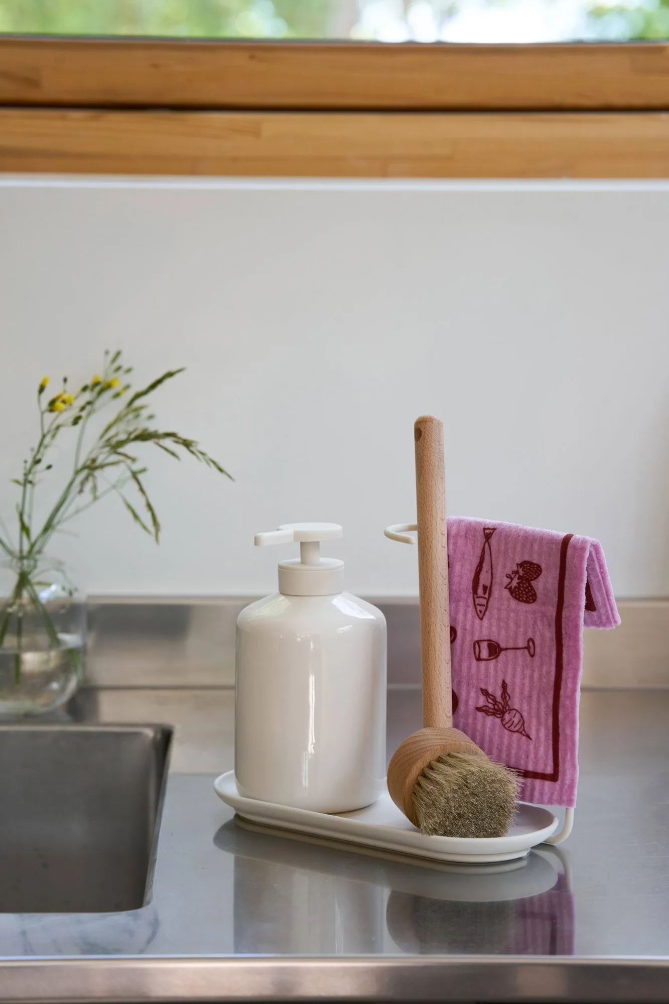 Daily lavette avec motif, Rose, lot de 3 Scandi Essentials