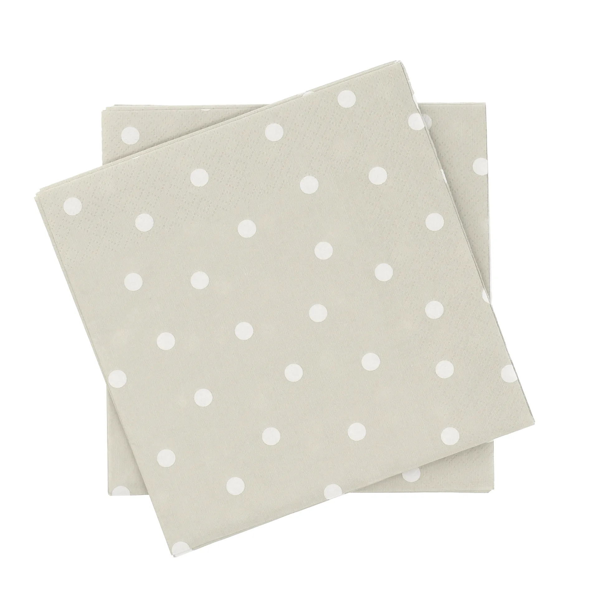 Fine dots serviette en papier, Blanc-beige, lot de 20, 33x33 cm Scandi Essentials