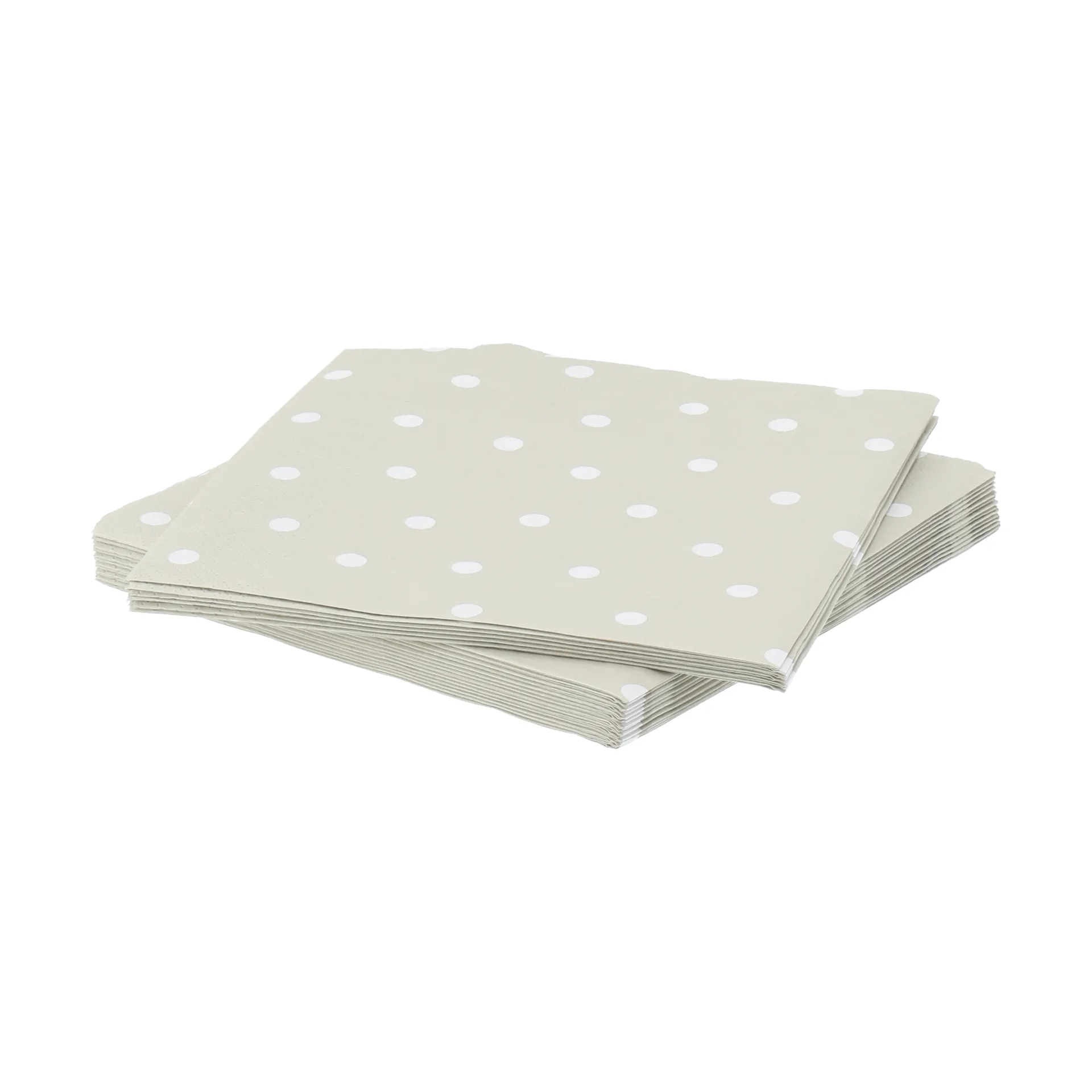 Fine dots serviette en papier, Blanc-beige, lot de 20, 33x33 cm Scandi Essentials