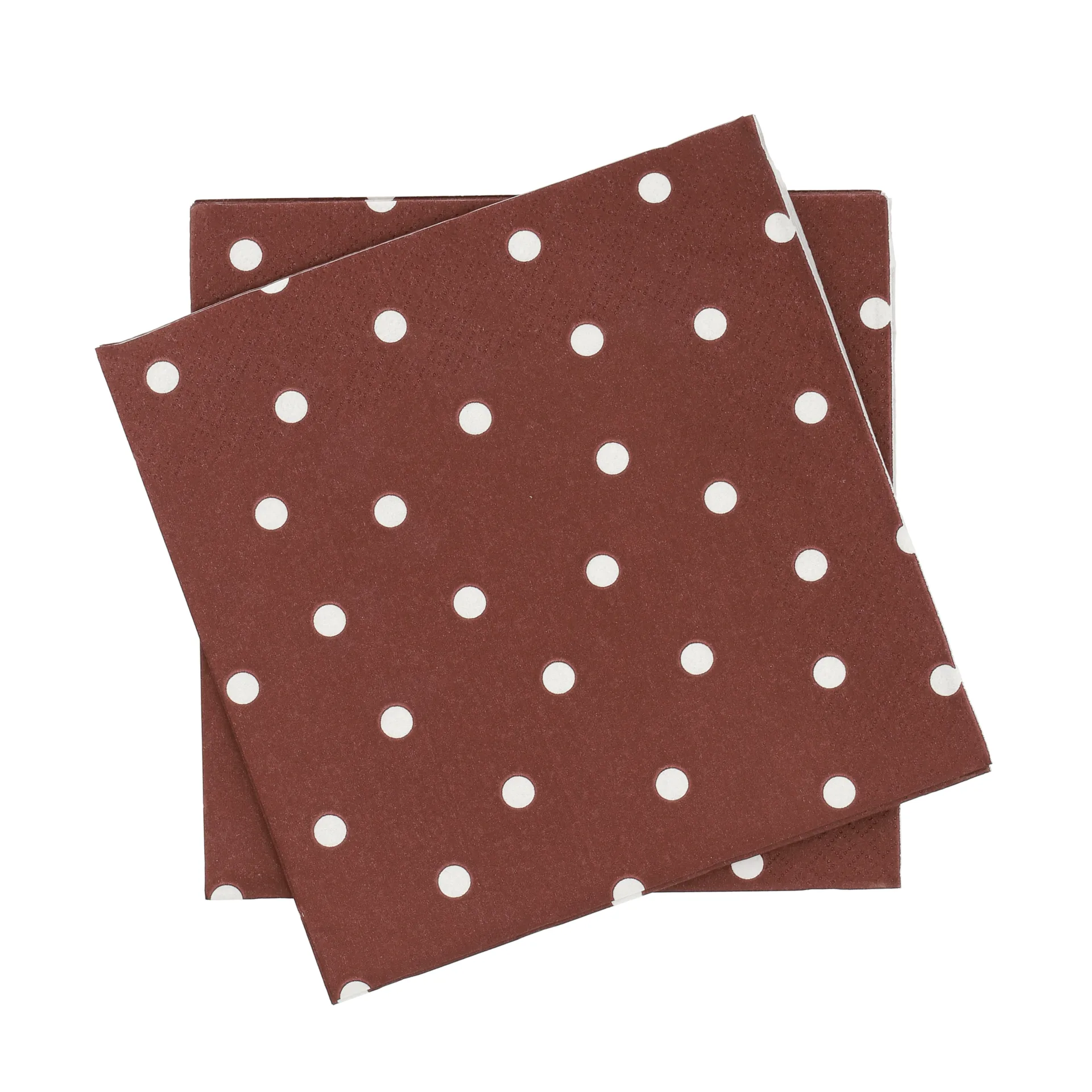 Fine dots serviette en papier, rouge vin-blanc, lot de 20, 33x33 cm Scandi Essentials