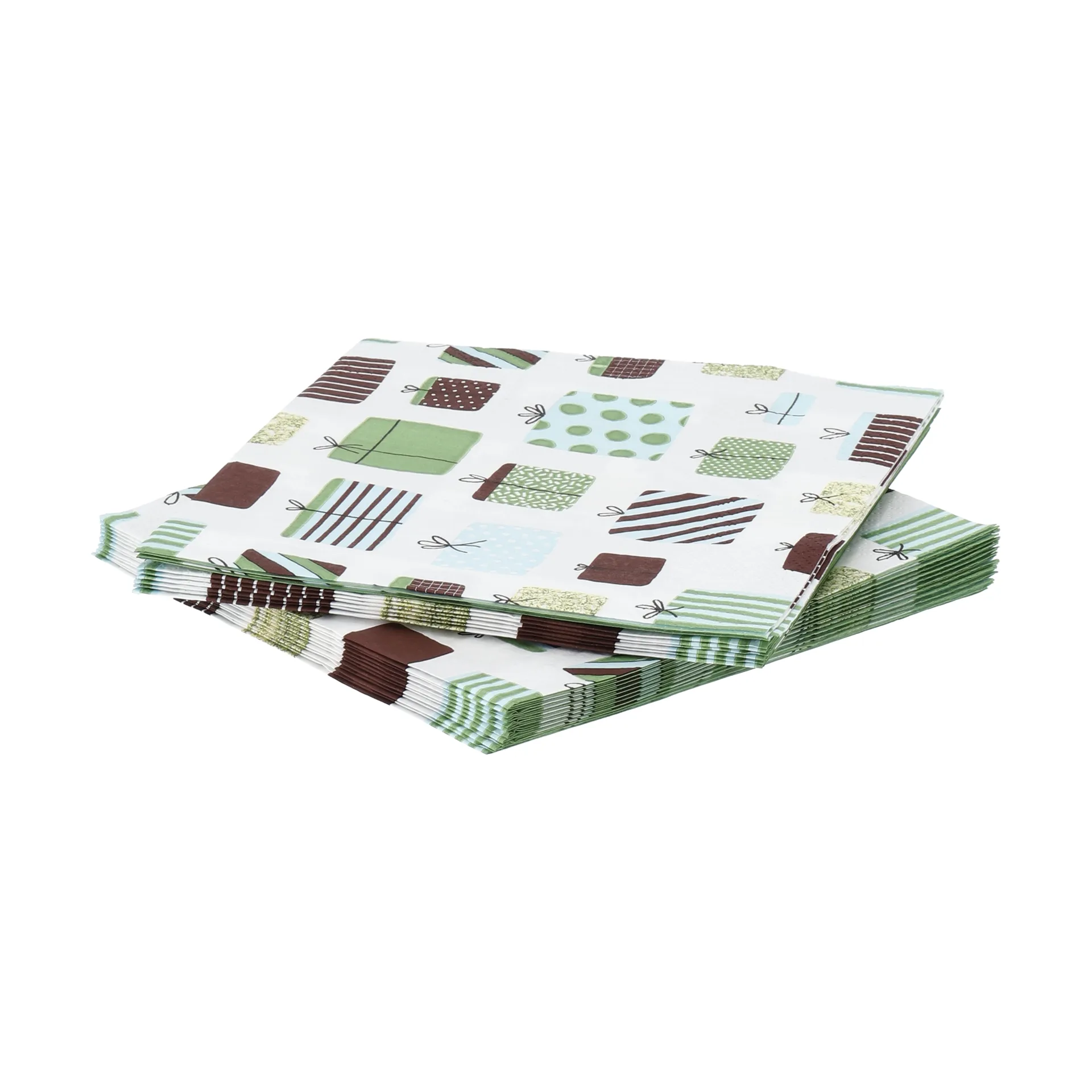 Gift serviette en papier, Multicolore, lot de 20, 33x33 cm Scandi Essentials