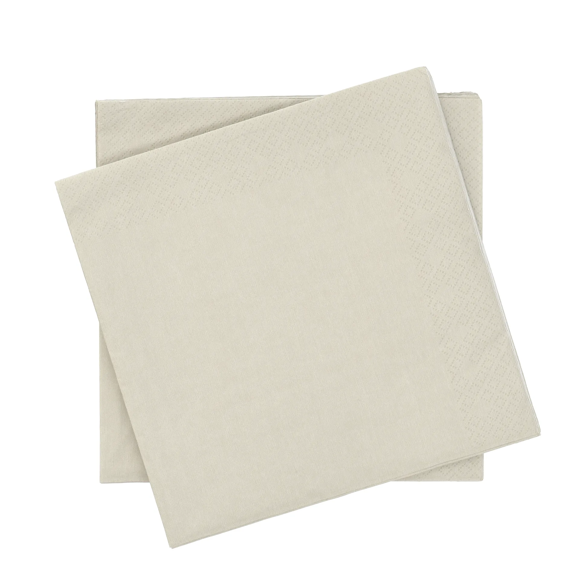 Plain serviette en papier, Beige, lot de 20, 40x40 cm Scandi Essentials