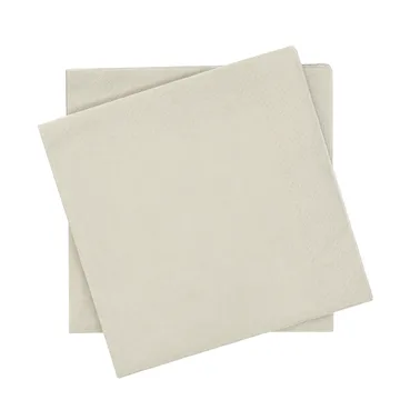 Plain serviette en papier - Beige, lot de 20, 40x40 cm - Scandi Essentials