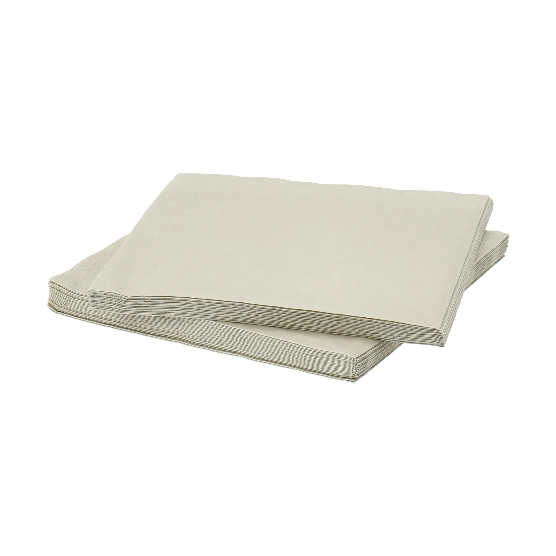 Plain serviette en papier, Beige, lot de 20, 40x40 cm Scandi Essentials