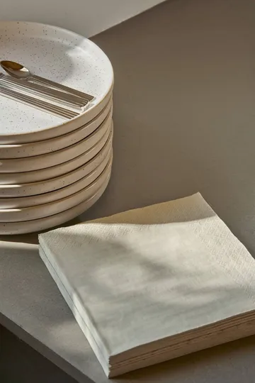 Plain serviette en papier - Beige, lot de 20, 40x40 cm - Scandi Essentials