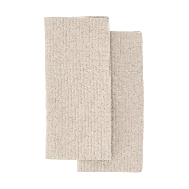 Rinse chiffonette - Beige, lot de 2 - Scandi Essentials