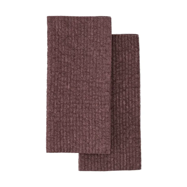 Rinse chiffonette - Burgundy, lot de 2 - Scandi Essentials