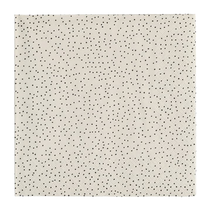 Serviette de table Grain 33x33 cm lot de 20 - sable-noir - Scandi Essentials