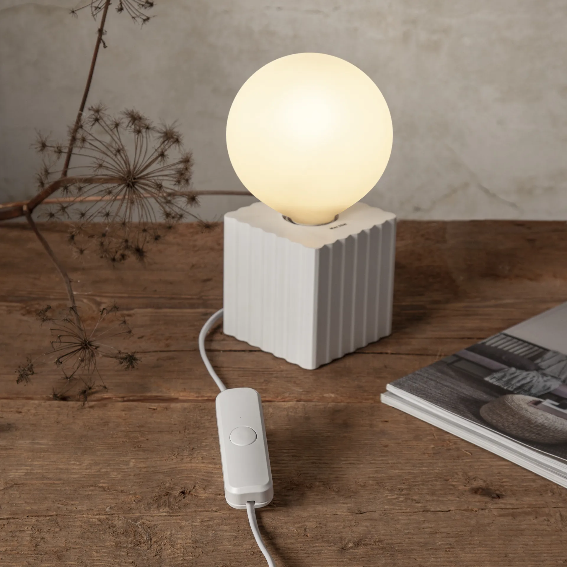 Variateur sur câble Lit, Blanc Scandi Essentials